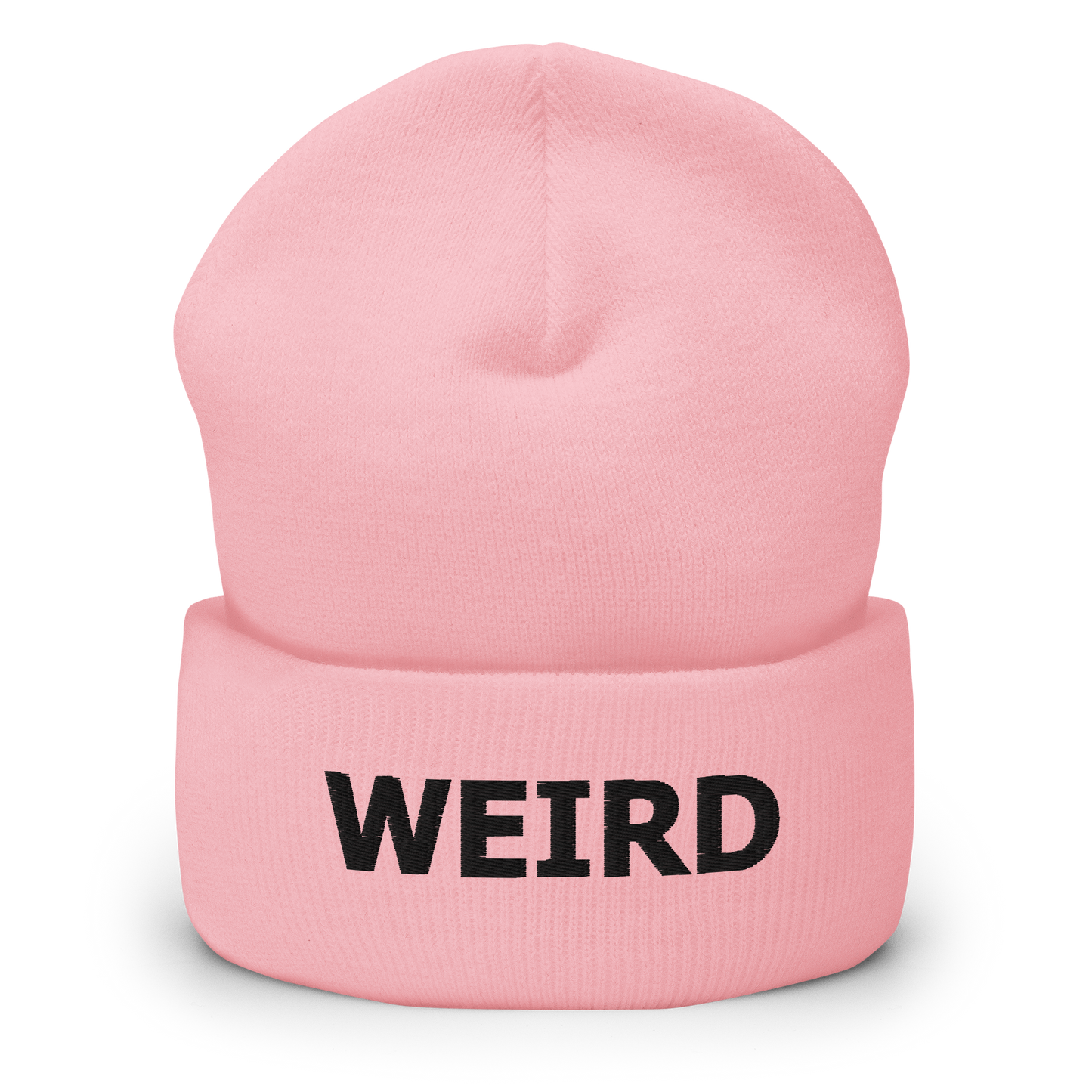 WEIRD Beanie (Black Threads)