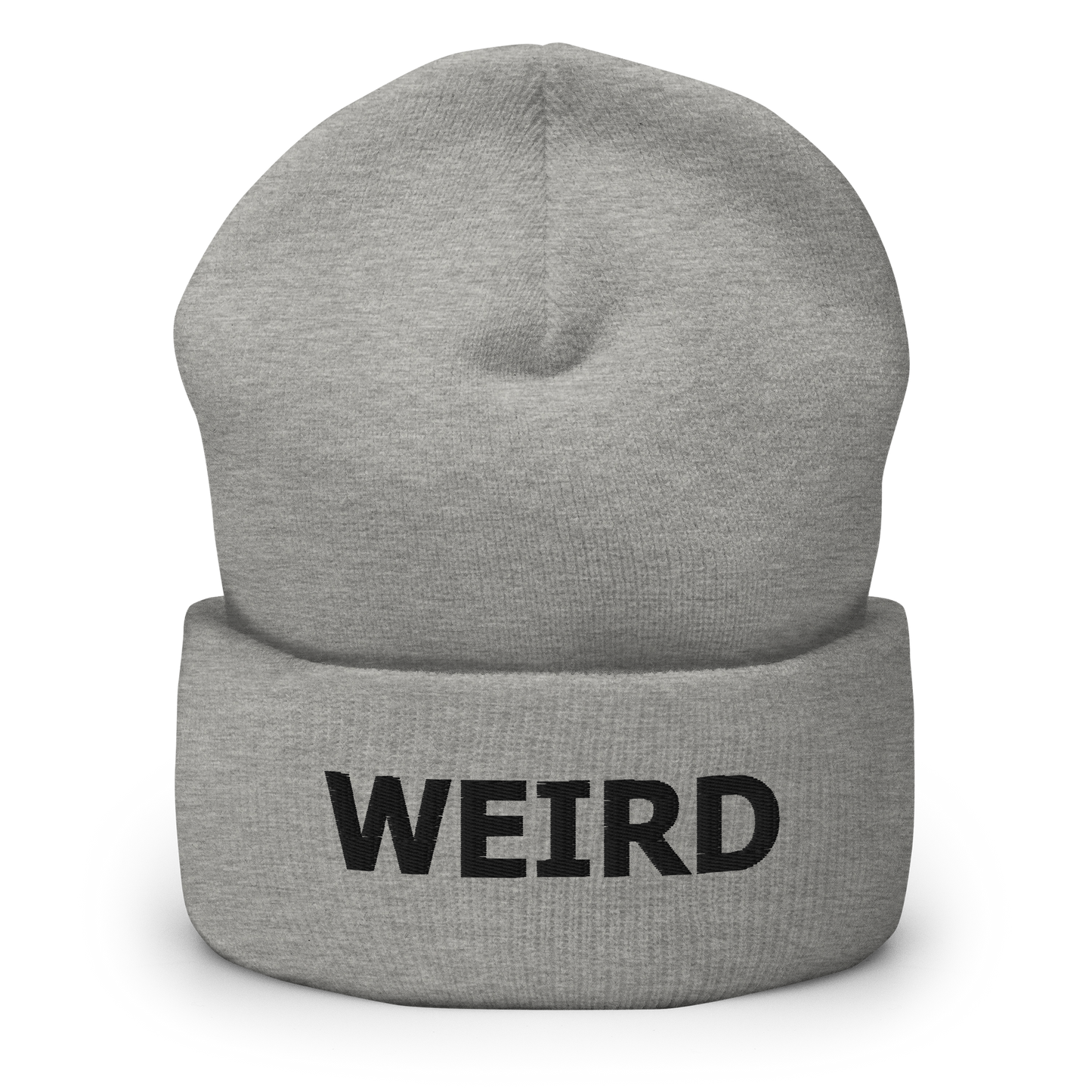 WEIRD Beanie (Black Threads)