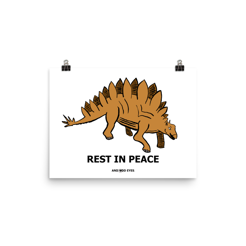 Stegosaurus (RIP) Poster