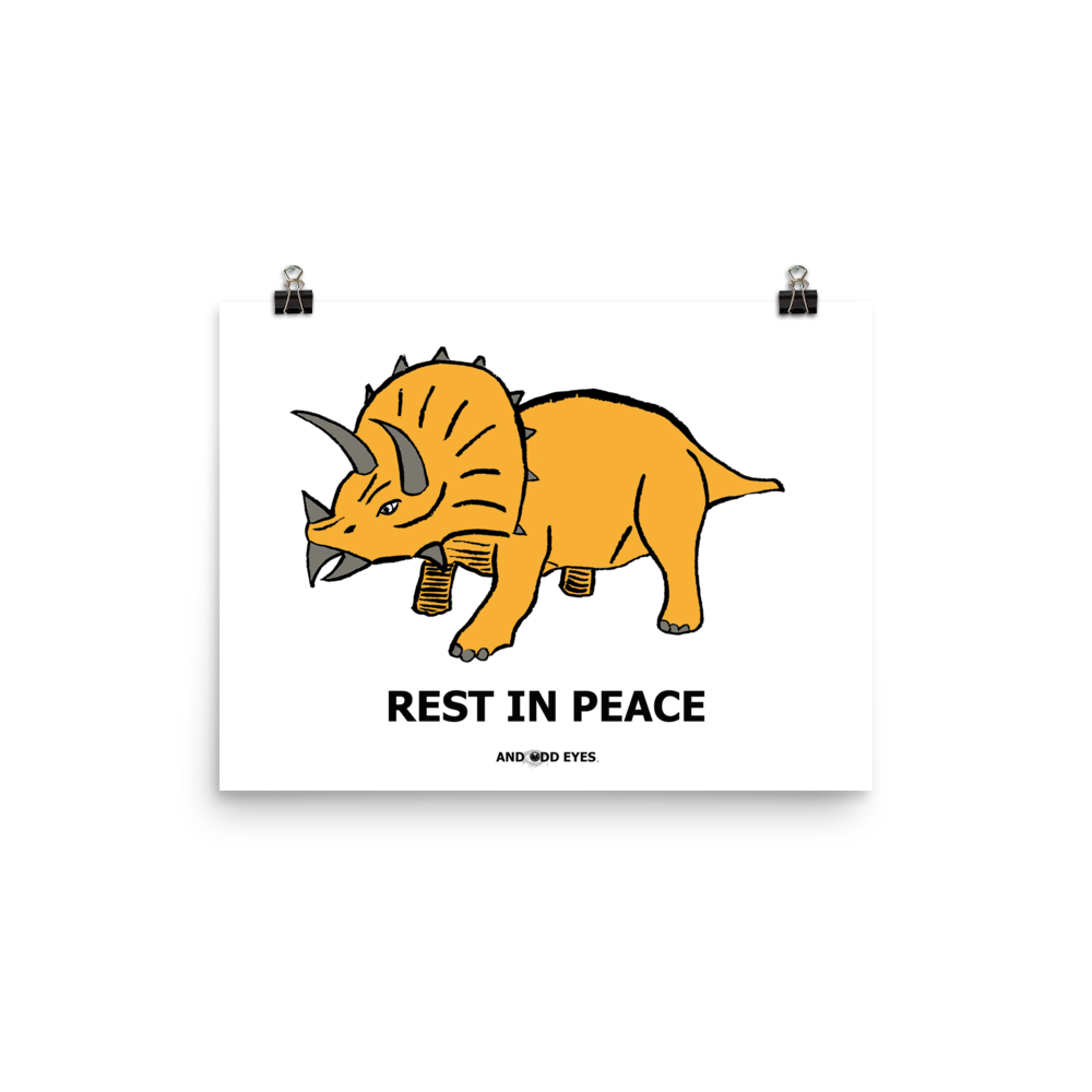 Triceratops (RIP) Poster