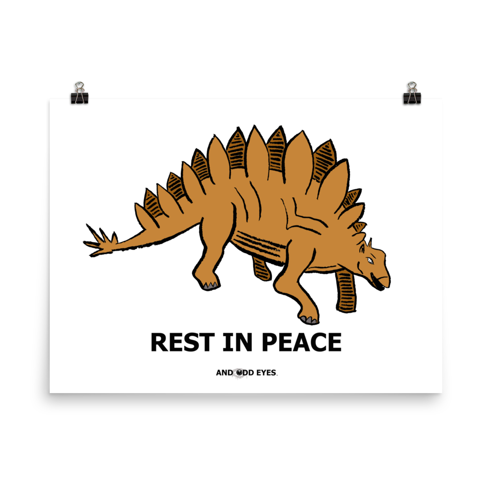 Stegosaurus (RIP) Poster