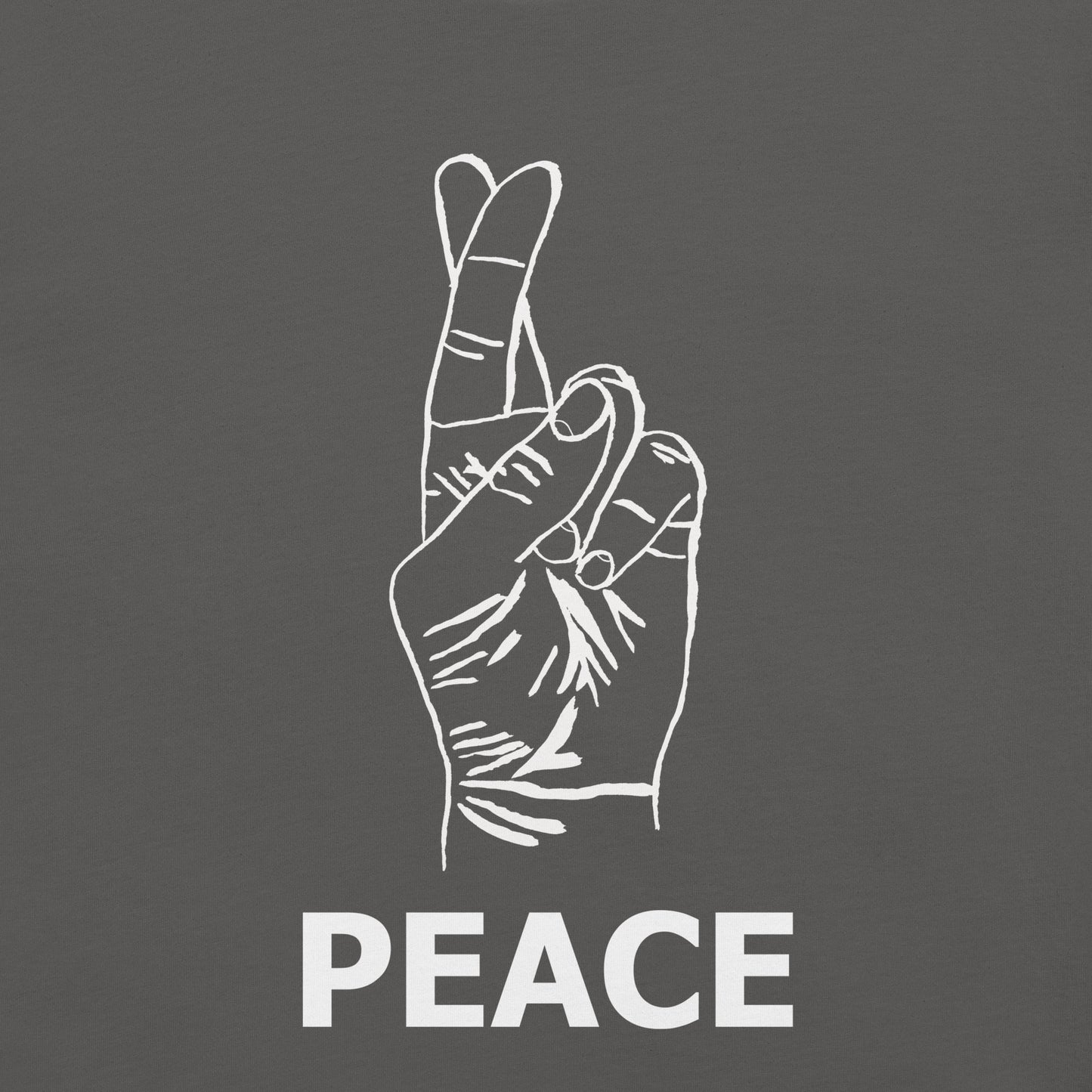 Peace Unisex t-shirt (White Ink)