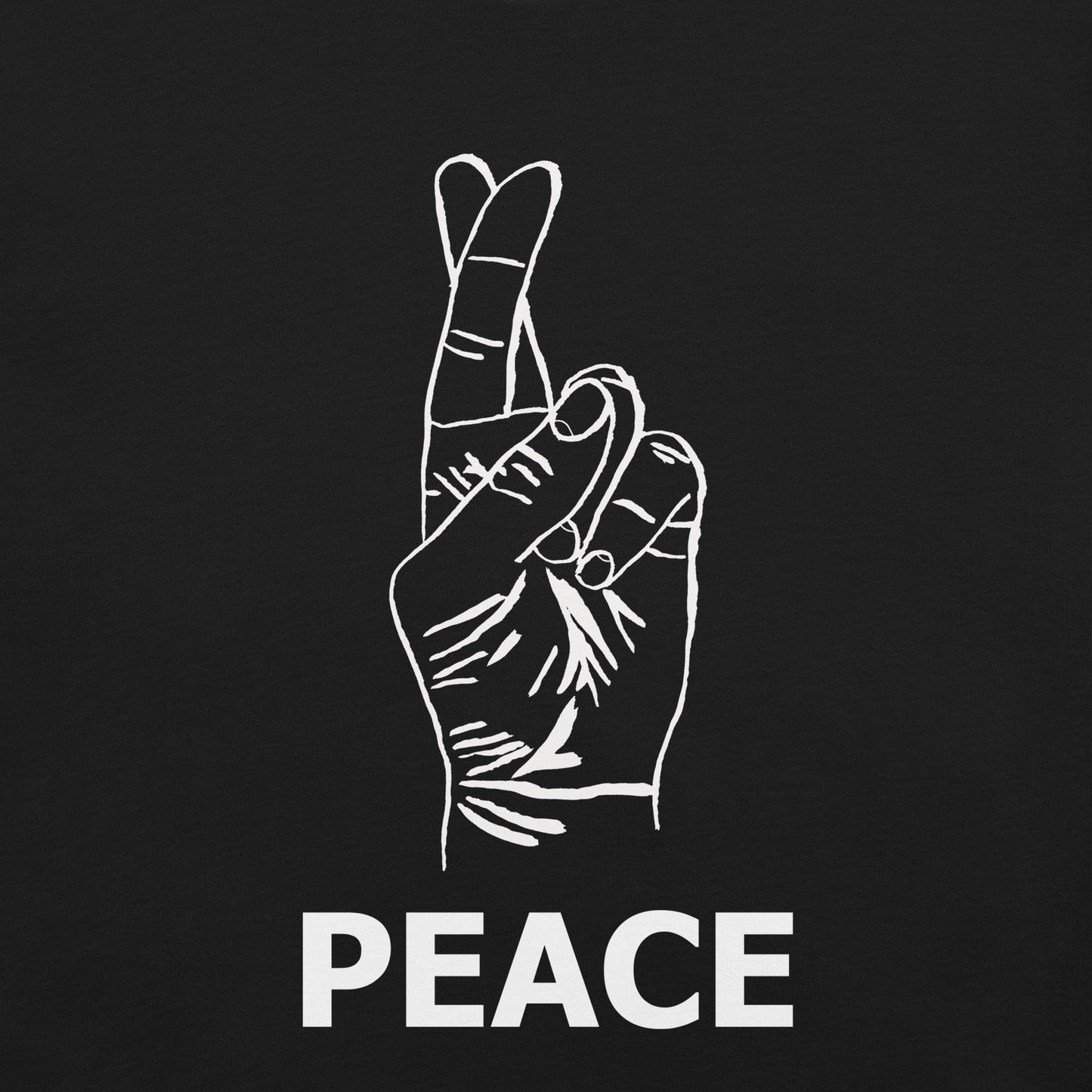 Peace Unisex t-shirt (White Ink)