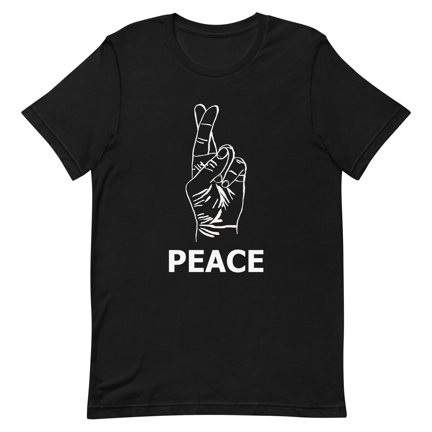 Peace Unisex t-shirt (White Ink)