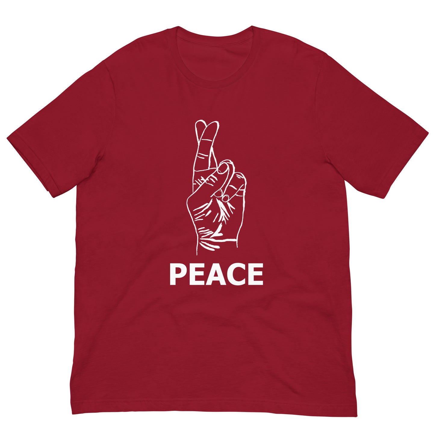 Peace Unisex t-shirt (White Ink)