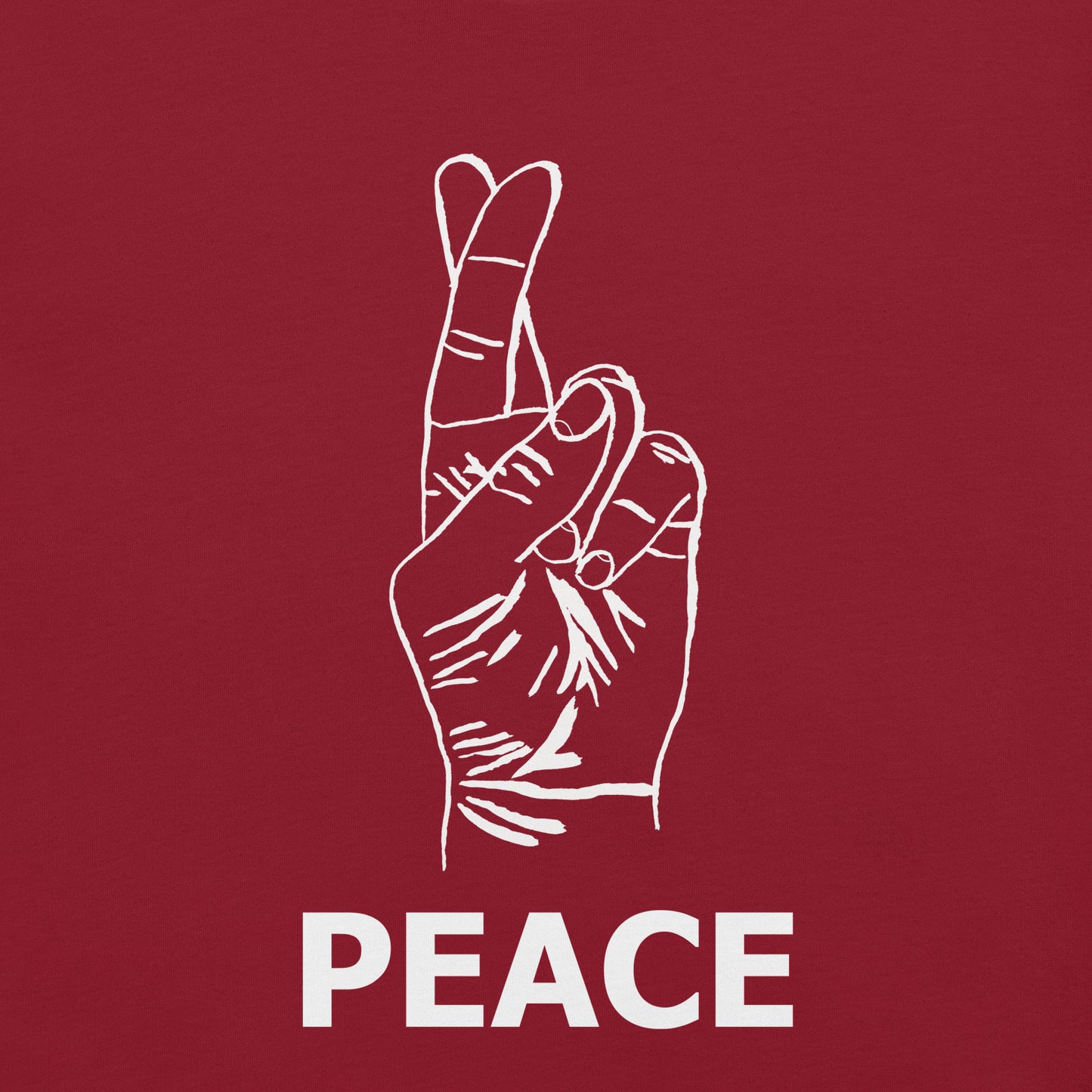Peace Unisex t-shirt (White Ink)