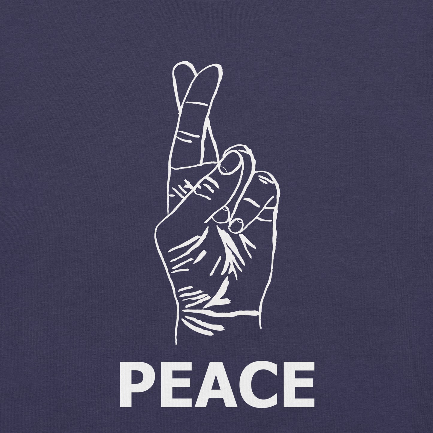Peace Unisex t-shirt (White Ink)