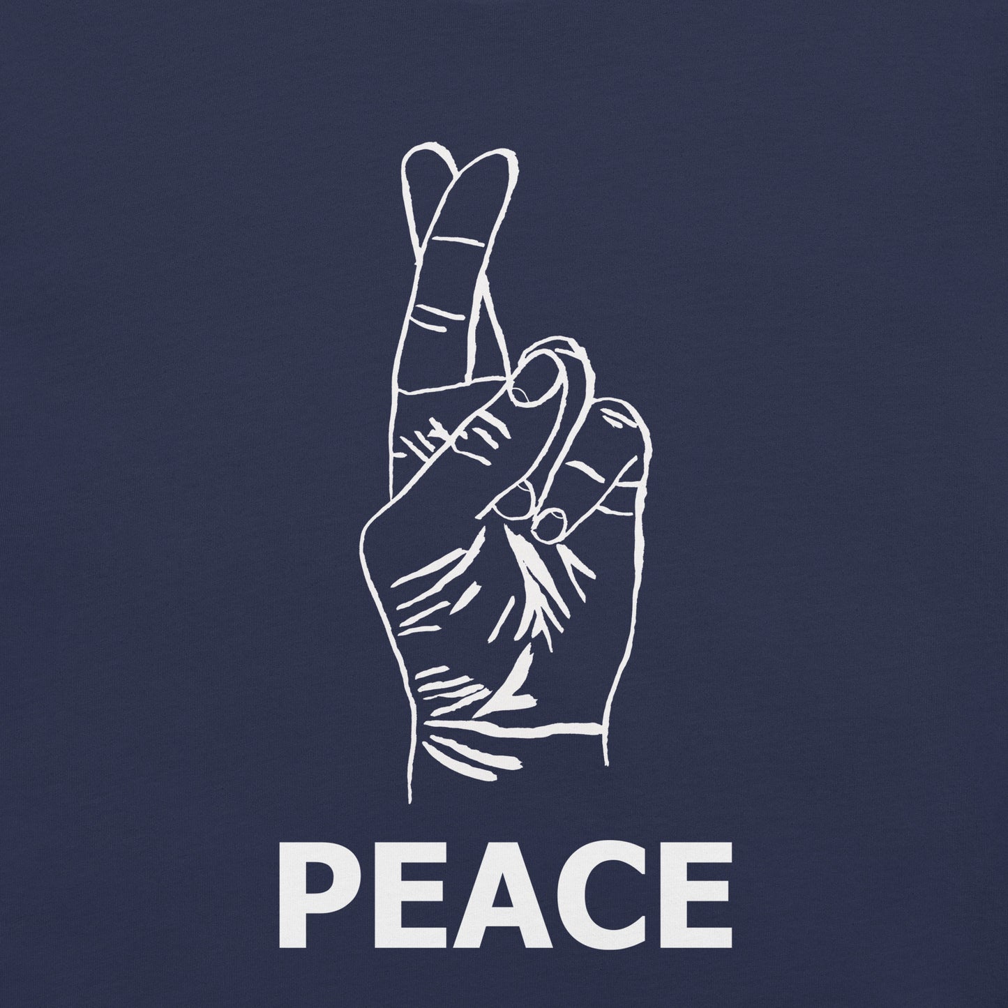 Peace Unisex t-shirt (White Ink)