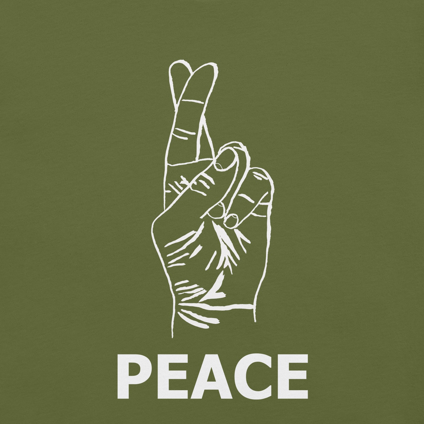 Peace Unisex t-shirt (White Ink)