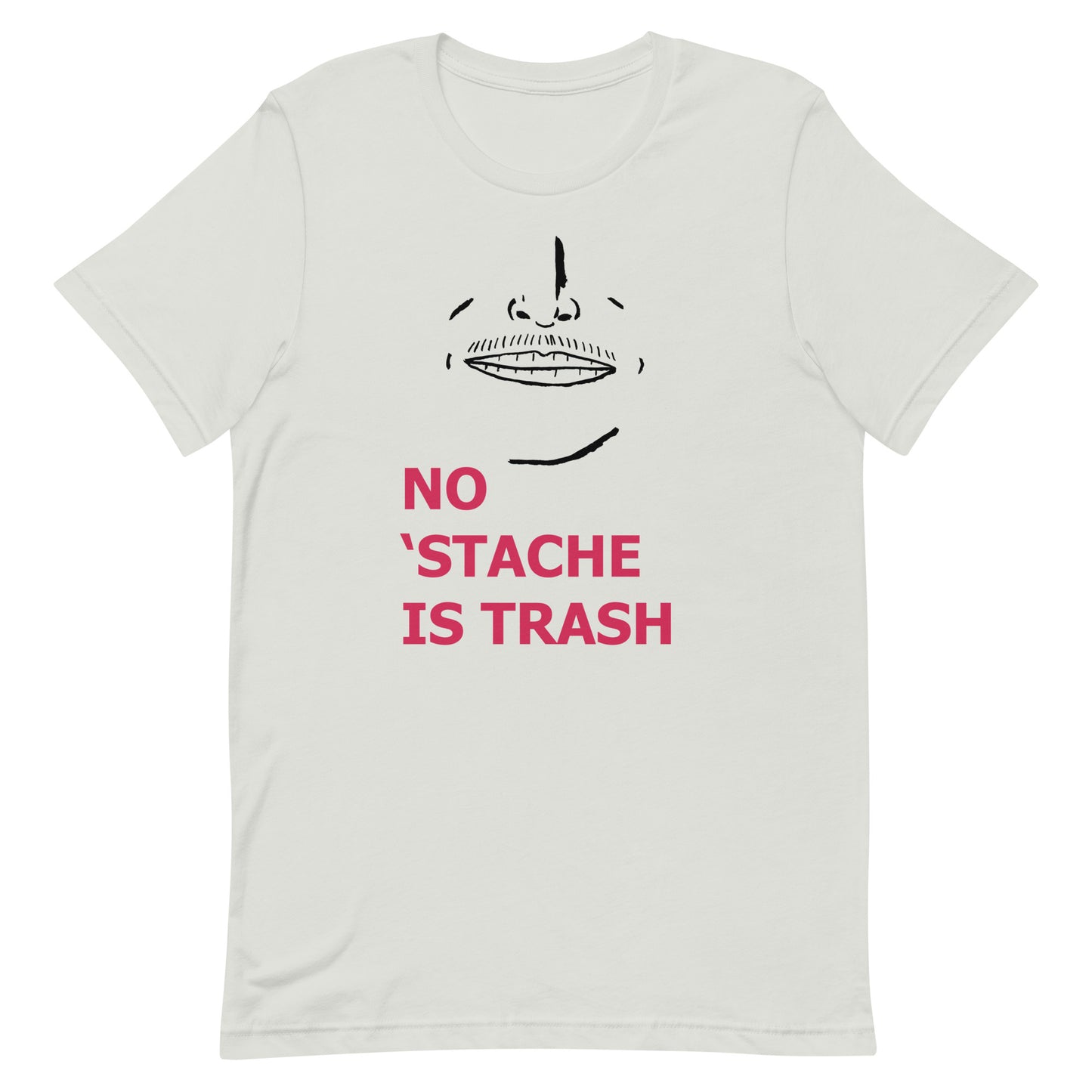 No 'Stache Is Trash (Wispy) Unisex t-shirt