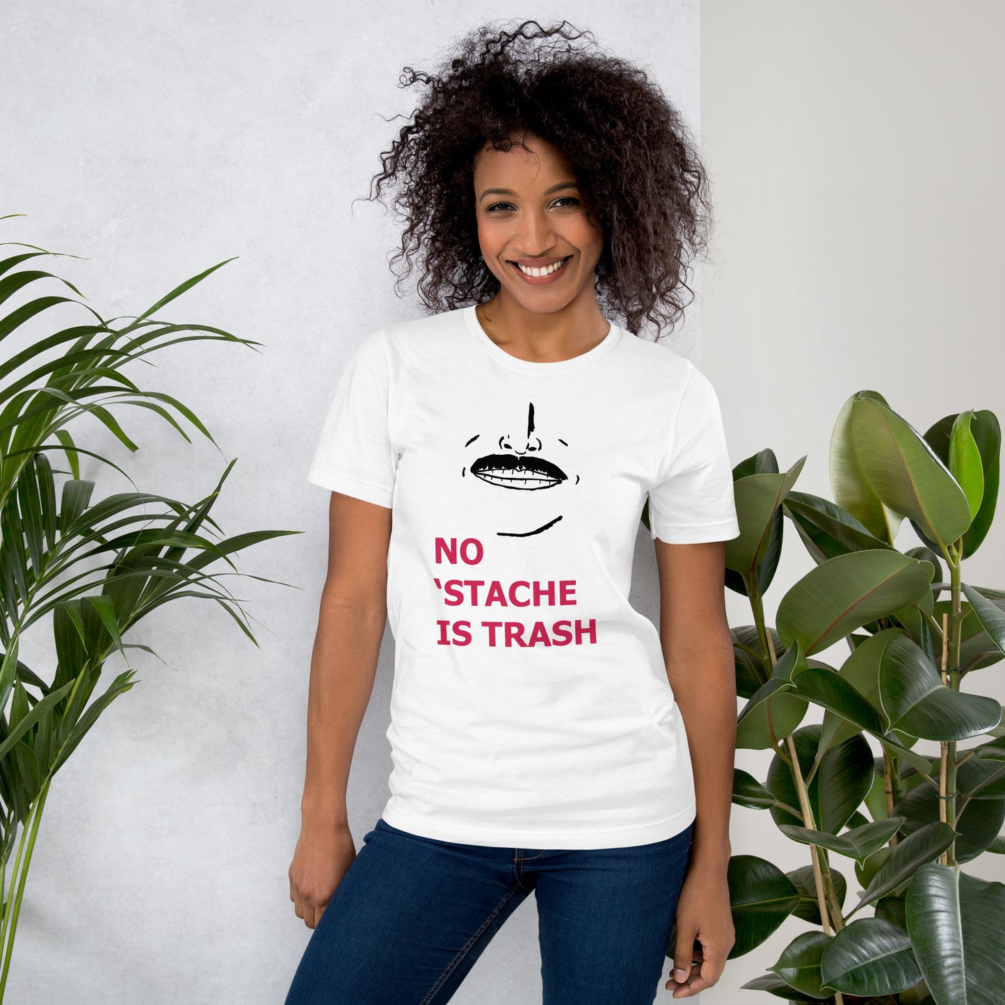 No 'Stache Is Trash (Medium) Unisex t-shirt