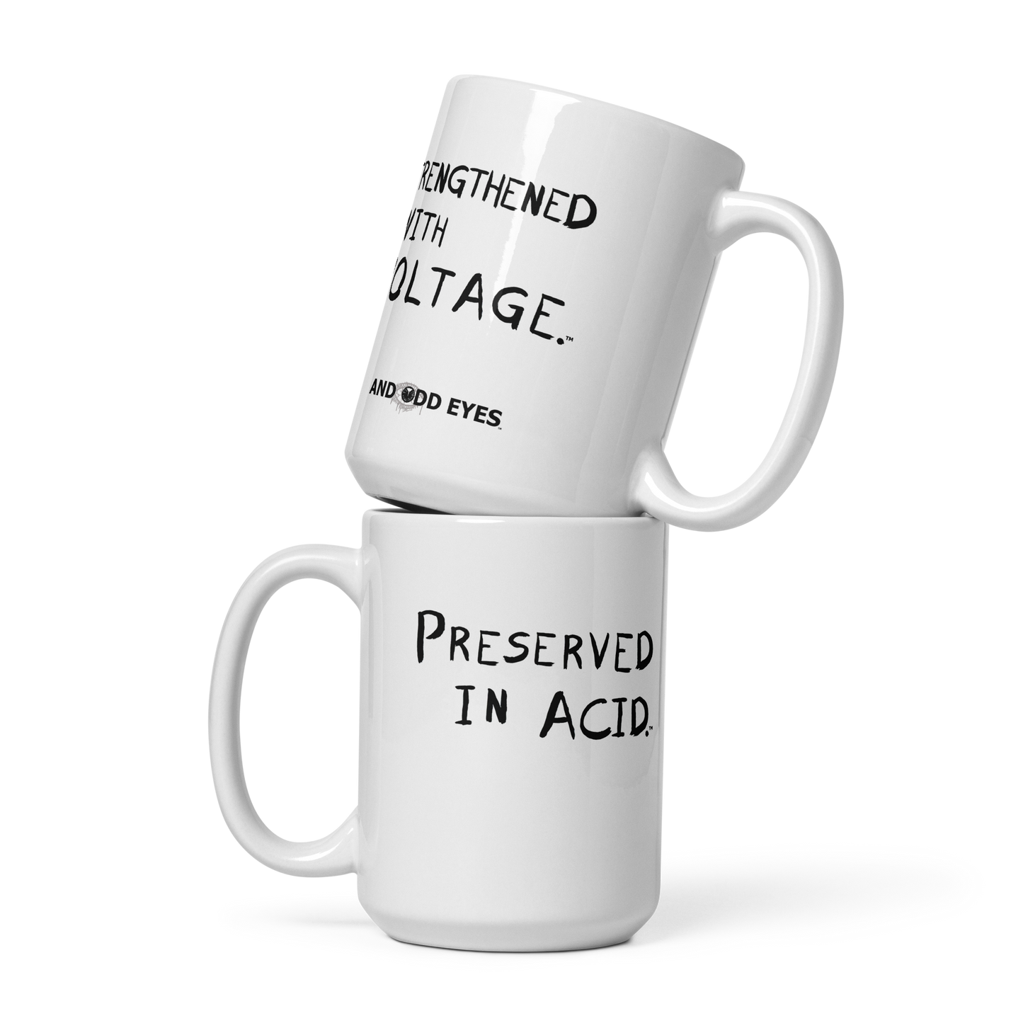 Preserved In Acid (Strengthened With Voltage) mug