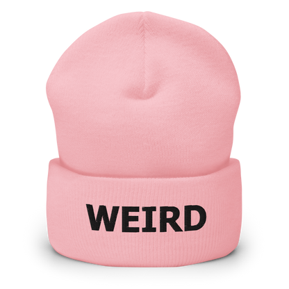 WEIRD Beanie (Black Threads)