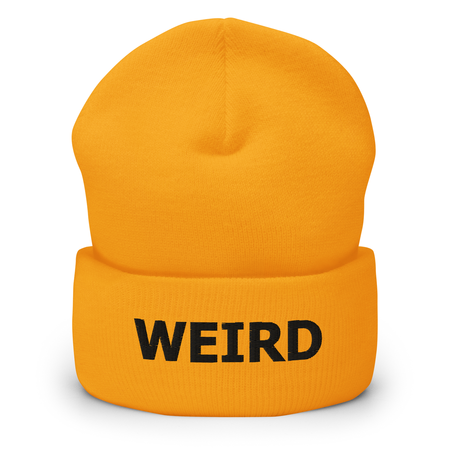 WEIRD Beanie (Black Threads)