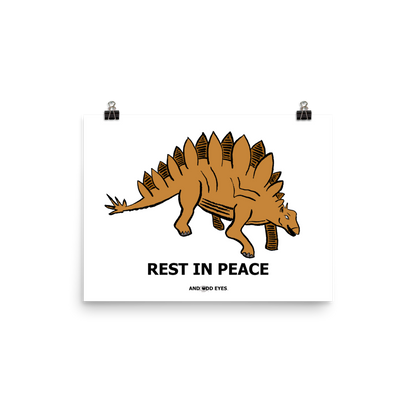 Stegosaurus (RIP) Poster