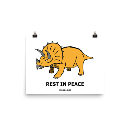 Triceratops (RIP) Poster