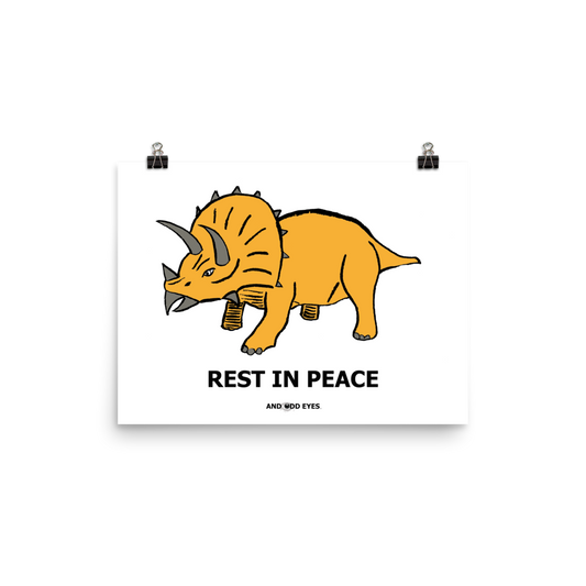 Triceratops (RIP) Poster