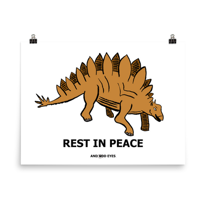 Stegosaurus (RIP) Poster
