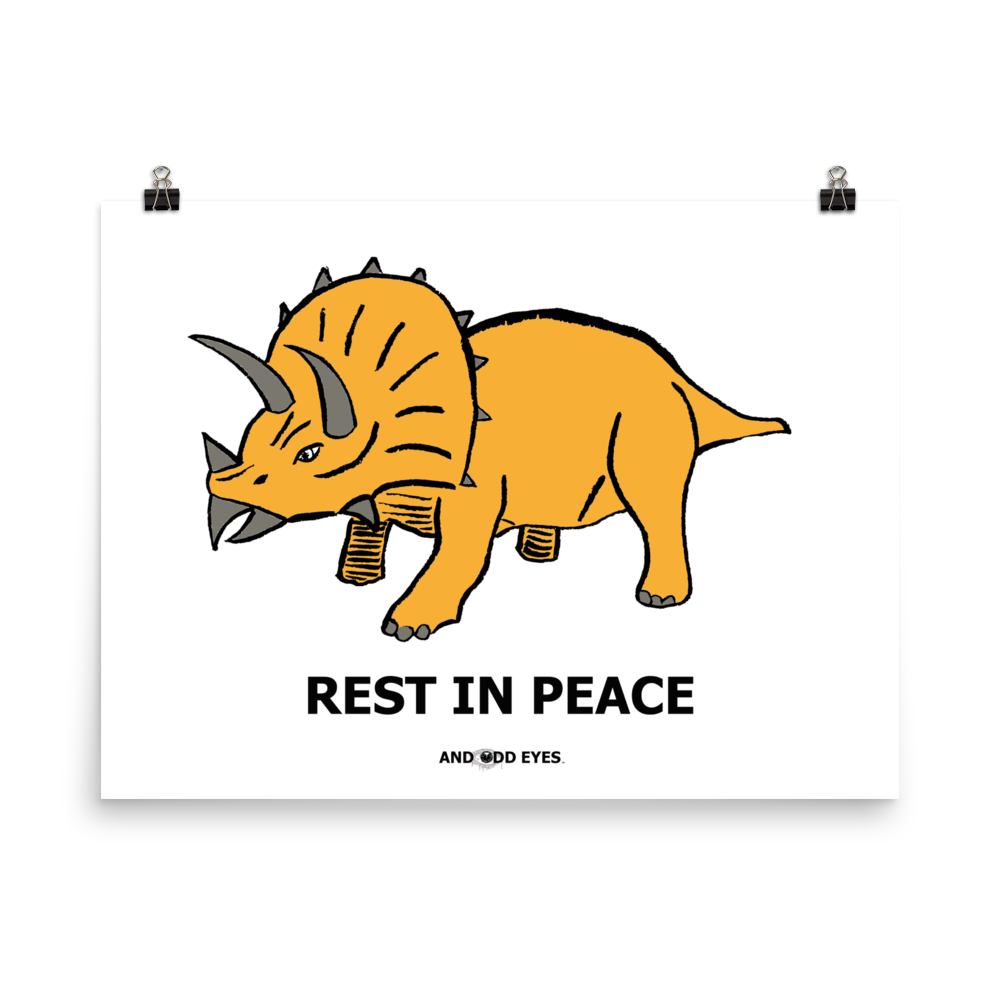 Triceratops (RIP) Poster