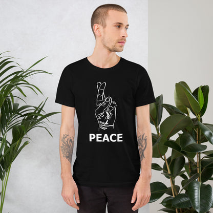 Peace Unisex t-shirt (White Ink)
