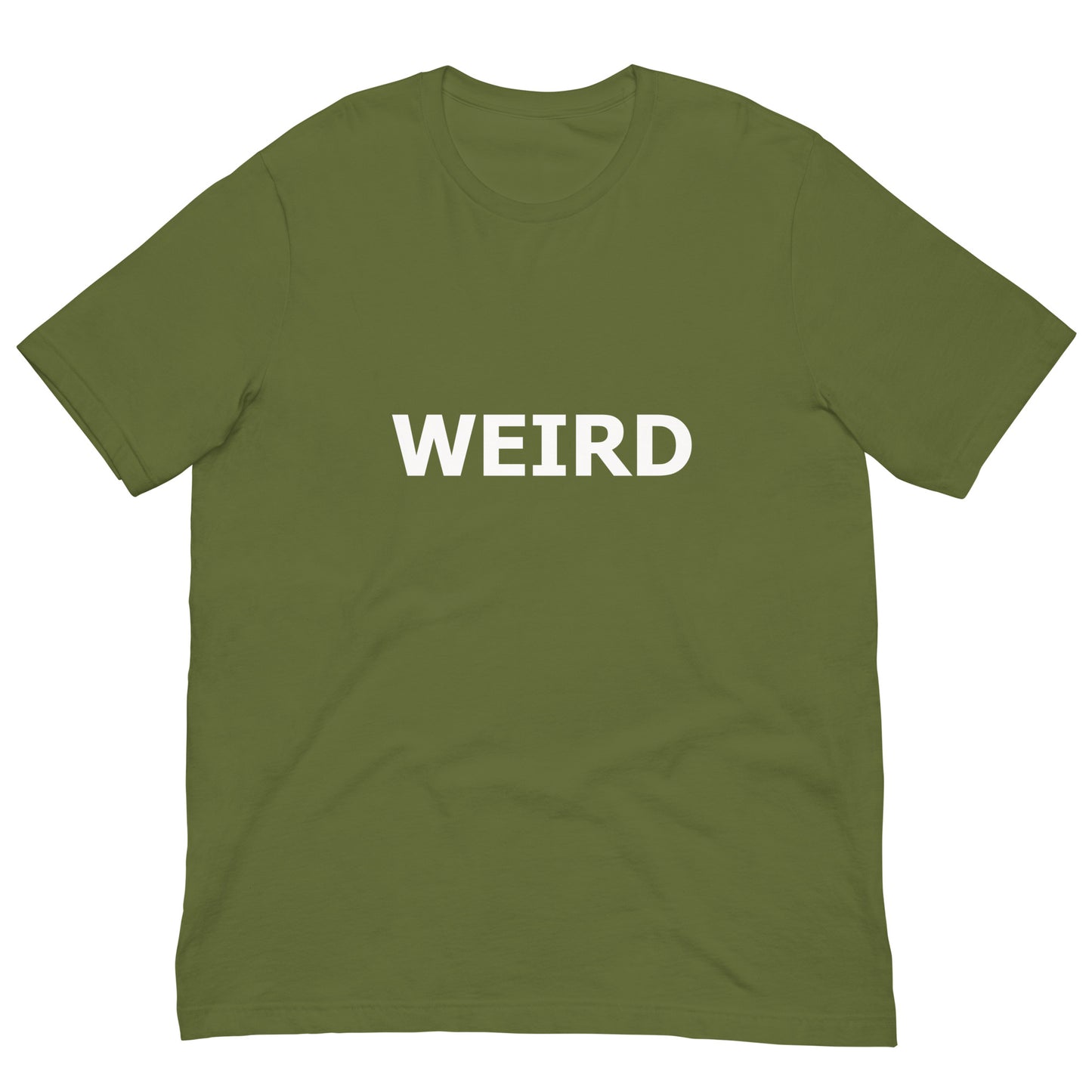 WEIRD Unisex t-shirt (White Text)